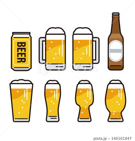 いろんな形のグラスビール ビールグラス ビールジョッキ 瓶ビール 缶ビール いろんな形のグラスビール ビールグラス ビールジョッキ 瓶ビール 缶ビール 140101847