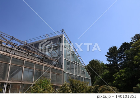 千葉県清水公園の温室の建物 千葉県清水公園の温室の建物 140101853