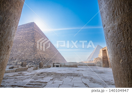 Ancient Pyramids of Giza in Cairo Egypt Ancient Pyramids of Giza in Cairo Egypt 140104947