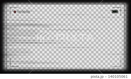 Vintage video camera viewfinder overlay with black vignette and recording interface on transparent background, concept of nostalgic retro cinematography Vintage video camera viewfinder overlay with black vignette and recording interface on transparent background, concept of nostalgic retro cinematography 140105061