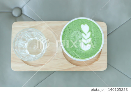 green tea or matcha green tea, milk green tea or matcha latte or matcha green tea latte 140105228