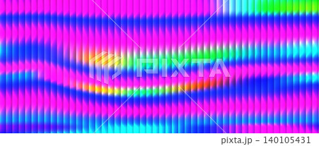 Neon ribbed glass backdrop with colorful chroma and fluid blur. Bright neon mesh for music banner and ribbed sport layout. Spectrum tones vector background with iridescent light decoration for promo Neon ribbed glass backdrop with colorful chroma and fluid blur. Bright neon mesh for music banner and ribbed sport layout. Spectrum tones vector background with iridescent light decoration for promo 140105431