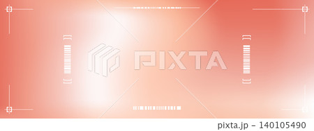 Abstract coral gradient with soft rose blur and warm pink light. Beauty gradation for a calm cosmetic poster on cream ground. Gentle vector background with rose gold coral tones and a warm glow 140105490