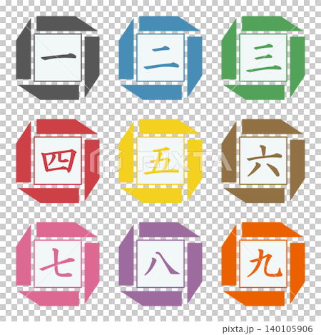 日式插圖素材:要點、重要、檢查、注意、警告、數字 日式插圖素材:要點、重要、檢查、注意、警告、數字 140105906