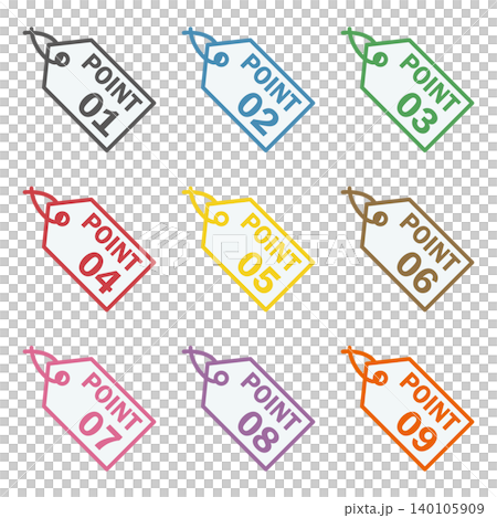 Illustration materials: Points, Important, Check, Attention, Caution, Numbers Illustration materials: Points, Important, Check, Attention, Caution, Numbers 140105909
