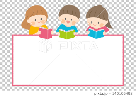 Children reading and frames Children reading and frames 140106498