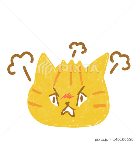 ぷんすか怒る茶トラ猫 かわいい猫のイラスト素材 ぷんすか怒る茶トラ猫 かわいい猫のイラスト素材 140106550