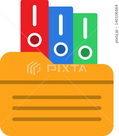 Archive Flat Vector Icon Design 140106864