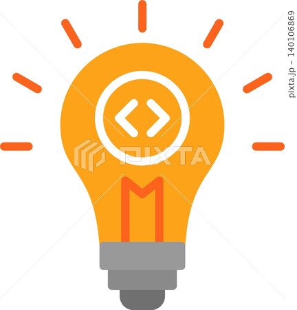 Lightbulb Flat Vector Icon Design 140106869