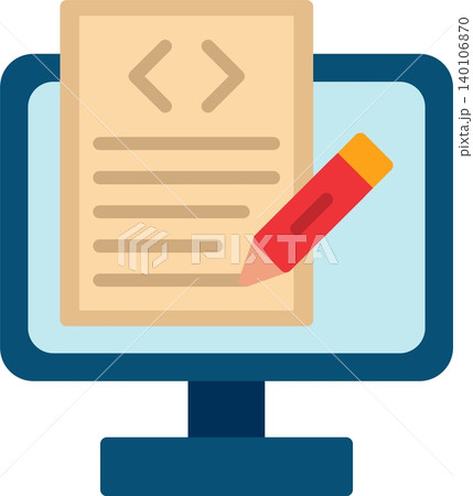 Content Creator Flat Vector Icon Design 140106870