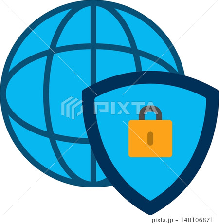 Web Security Flat Vector Icon Design 140106871