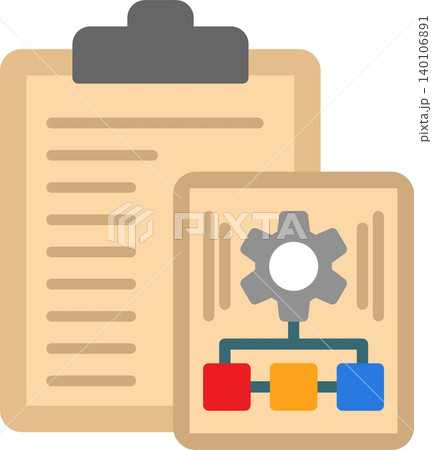 Task Planning Flat Vector Icon Design 140106891
