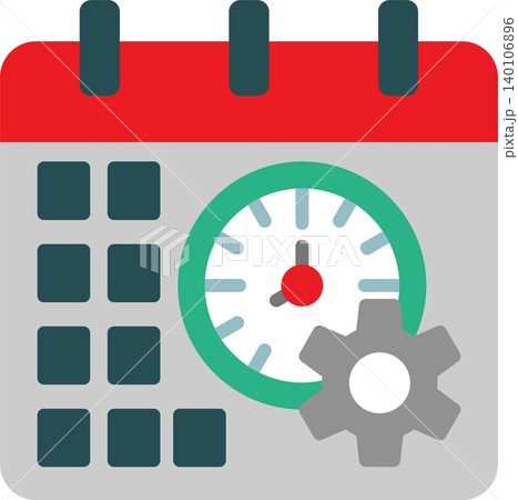 Time Management Flat Vector Icon Design Time Management Flat Vector Icon Design 140106896