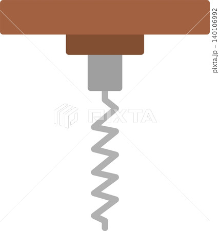 Corkscrew Flat Vector Icon Design Corkscrew Flat Vector Icon Design 140106992