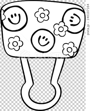 Groovy Retro Journey Notebook Outline with Flower and Smiley Face, Back to School Cartoon Hand Drawn Groovy Retro Journey Notebook Outline with Flower and Smiley Face, Back to School Cartoon Hand Drawn 140107164