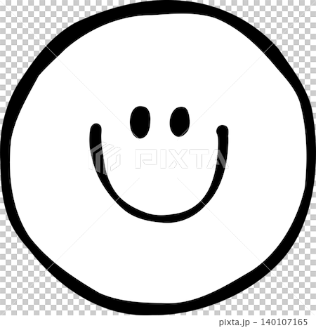 Groovy Retro Smiley Face Outline, Back to School Cartoon Hand Drawn Groovy Retro Smiley Face Outline, Back to School Cartoon Hand Drawn 140107165