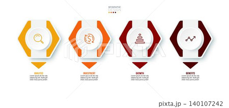 Business or marketing infographic template. Business or marketing infographic template. 140107242