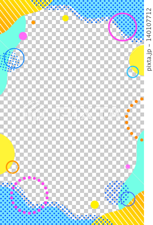Abstract colorful frame, geometric pattern, pop, vertical orientation. Abstract colorful frame, geometric pattern, pop, vertical orientation. 140107712