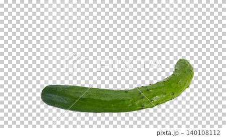 Picked cucumber, transparent background, macro, vegetable material Picked cucumber, transparent background, macro, vegetable material 140108112