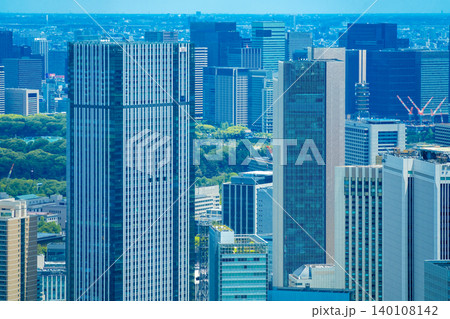 東京・都心の高層ビル群 東京・都心の高層ビル群 140108142