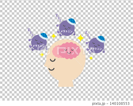 メラトニンのイラスト メラトニンのイラスト 140108553