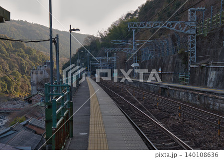 田舎駅のホーム 田舎駅のホーム 140108636