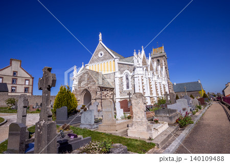 church Saint Pierre, Biville, manche, normandy, france 140109488