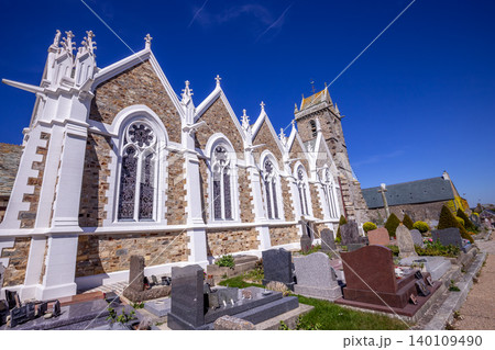 church Saint Pierre, Biville, manche, normandy, france 140109490