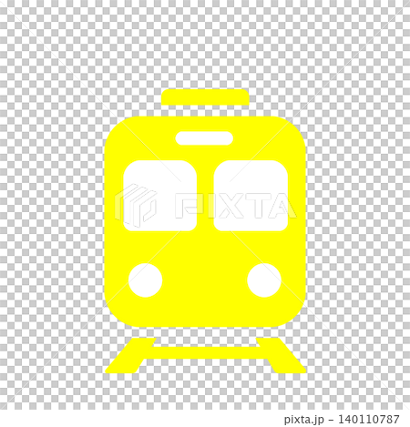 Simple train icons (yellow) that are easy to use for station guides and transportation maps. Simple train icons (yellow) that are easy to use for station guides and transportation maps. 140110787
