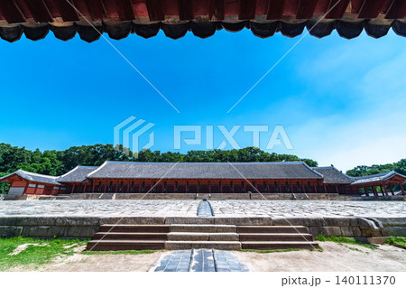 Seoul, South Korea - May. 30, 2026 : Jongmyo Shrine Jeongjeon, A UNESCO World Heritage Site in Seoul 140111370
