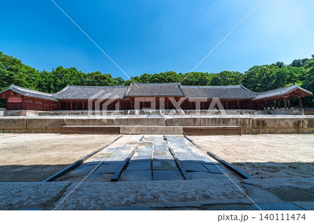 Seoul, South Korea - May. 30, 2026 : Jongmyo Shrine Jeongjeon, A UNESCO World Heritage Site in Seoul 140111474