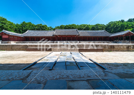 Seoul, South Korea - May. 30, 2026 : Jongmyo Shrine Jeongjeon, A UNESCO World Heritage Site in Seoul 140111479