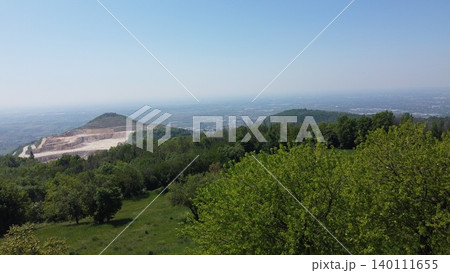 Panoramic view of Nuvolera valley in Brescia Panoramic view of Nuvolera valley in Brescia 140111655
