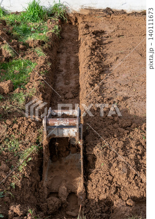 Earthworks, exterior works with machinery Earthworks, exterior works with machinery 140111673