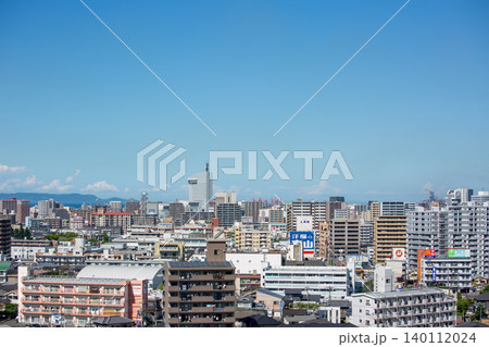 大分市街地と別府湾、国東半島の眺望 大分市街地と別府湾、国東半島の眺望 140112024