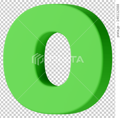 3D Material_Alphabet_O_Green 3D Material_Alphabet_O_Green 140112088