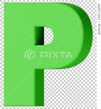 3D Material_Alphabet_P_Green 3D Material_Alphabet_P_Green 140112089