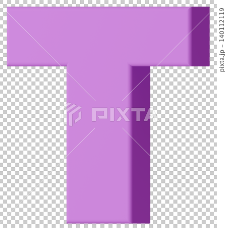3D材質_字母_T_紫色 3D材質_字母_T_紫色 140112119