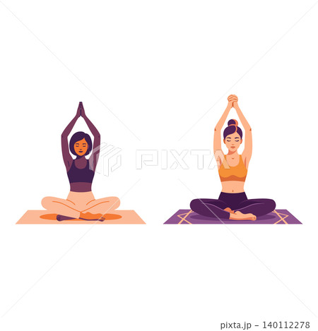 International Yoga Day Silhouette Meditation Pose Wellness Design International Yoga Day Silhouette Meditation Pose Wellness Design 140112278