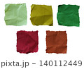 Light green olive green burgundy brown crumpled paper squares set 140112449