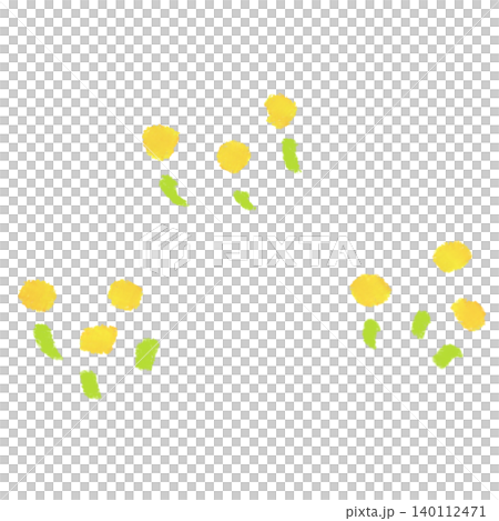 黄色の小花のイラスト素材 黄色の小花のイラスト素材 140112471