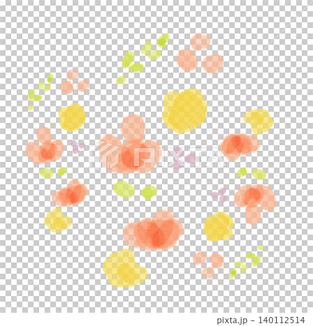 Colorful spring flower illustration (watercolor) Colorful spring flower illustration (watercolor) 140112514
