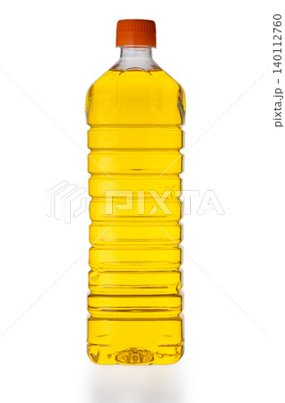 Sunflower Oil Plastic Bottle Isolated on White Background Sunflower Oil Plastic Bottle Isolated on White Background 140112760