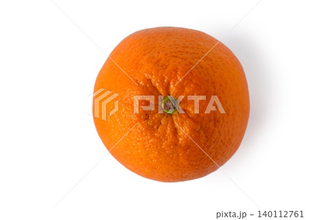 Single Fresh Orange Isolated on White Background Single Fresh Orange Isolated on White Background 140112761