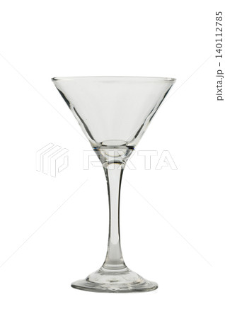 Martini glass, cocktail glass isolated on white background. 140112785