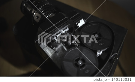 Close View Of Camera Panel Details. Closeup Shot Displaying Textured Camera Surface With Mounted Details . Media 140113031