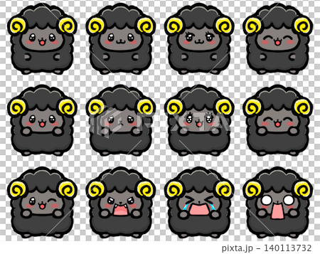 Sheep's Emotions: Graffiti-Style Illustration Set 5 Sheep's Emotions: Graffiti-Style Illustration Set 5 140113732