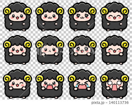 Sheep's Emotions: Graffiti-Style Illustration Set 4 Sheep's Emotions: Graffiti-Style Illustration Set 4 140113736