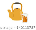 やかんと冷えた麦茶 140113787