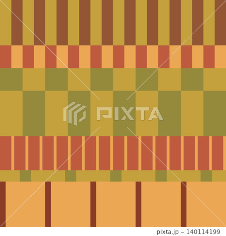 Colorful autumn modern grid design, red yellow green rectangle, striped seamless pattern. Vector cozy fall plaid Colorful autumn modern grid design, red yellow green rectangle, striped seamless pattern. Vector cozy fall plaid 140114199